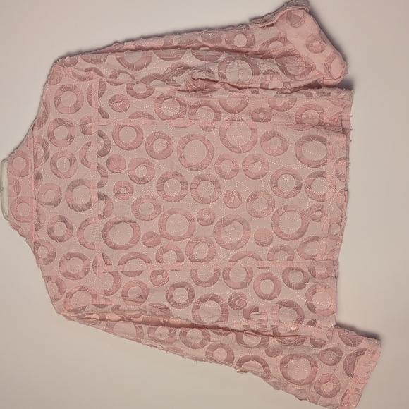 Ruby Rd. Light Pink Textured Blazer/Jacket - Picture 9 of 14